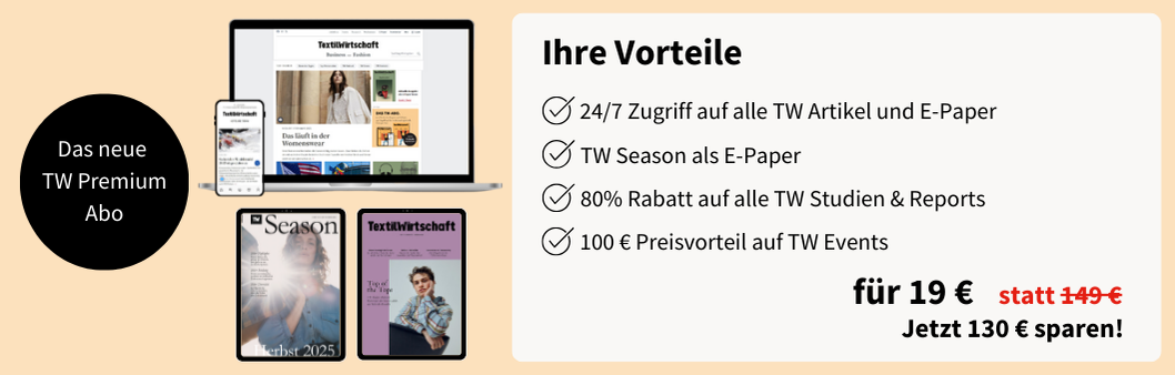 Ihre Vorteile:
24/7 Zugriff auf alle TW Artikel und E-Paper
TW Season als E-Paper 
100 € Preisvorteil auf TW Events
80% Rabatt auf alle TW Studien & Reports 
für 19 € statt 149 €
Jetzt 130 € sparen!